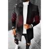 Весеннее новое мужское карманное универсальное повседневное ретро-пальто со стоячим воротником средней длины шерстяное мужское повседневное пальто мужская одежда