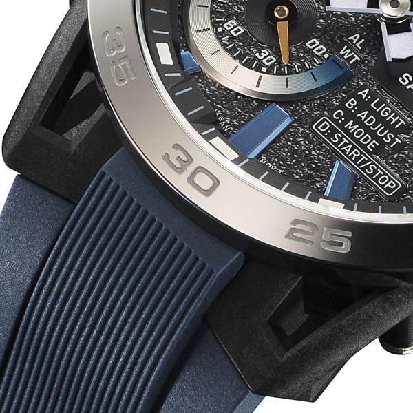 Casio Men's EDIFICE ECB-40YNP-1AJF [EDIFICE Nighttime Drive Series] Round Watch Digital Analog