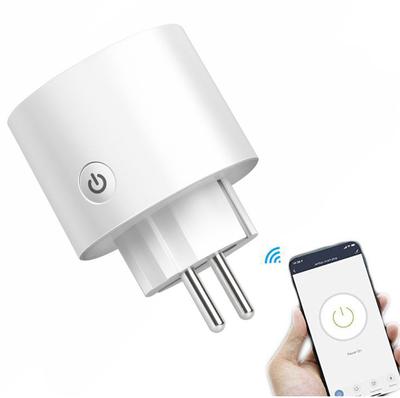 Rosfix Розетка WiFi Smart Plug 16A – Удаленное управление через приложение | Функция ваттметра | Совместимо с Alexa и Google Assistant