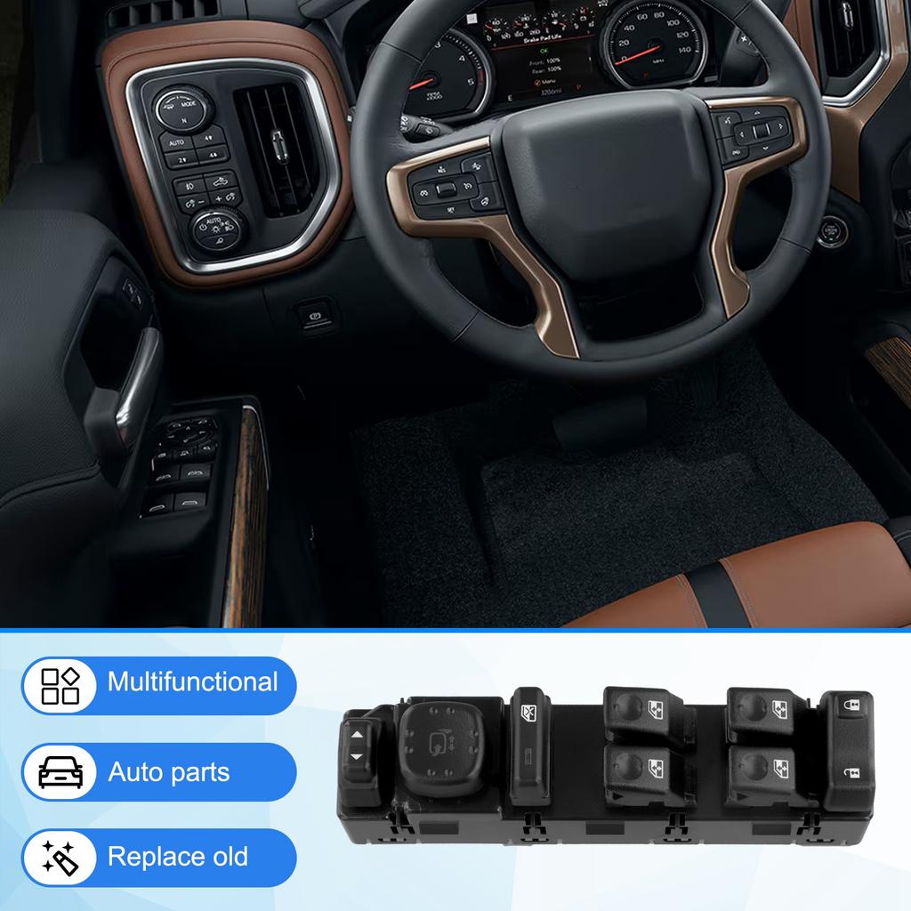 Portable Power Window Switch Glass Lifter Switch For GMC Cadillac LHD Window Switch Button 15181223 15883320 15202851