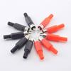 10pcs Black Red RCA Plastic Male Jack Connector Adapter Solder Audio Video Plug Handle Stereo Plugs Channel Dual Industrial Tool DIY