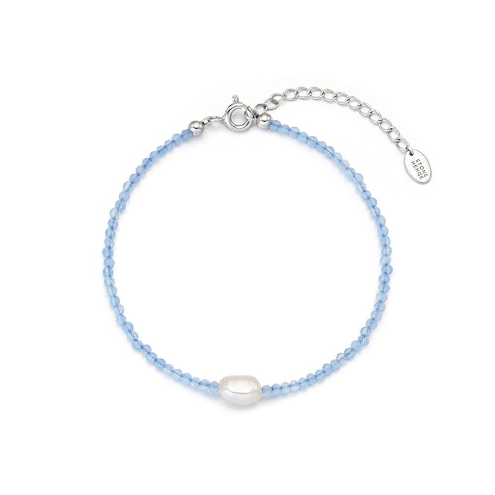 [Stonehenge] Silver Pearl Bead Bracelet Sc25B04J