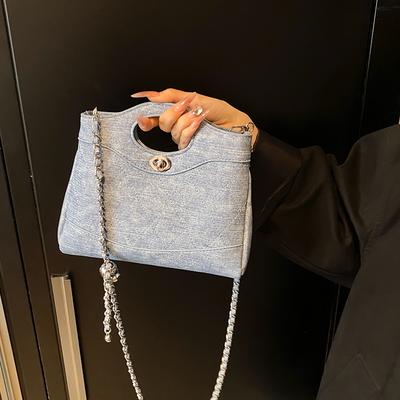 Новая модная сумка-цепочка 25bag в стиле легкой роскоши, простая, портативная, на плечо, кроссбоди, трендовая женская сумка