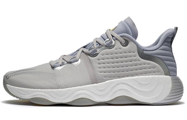 Li Ning Wujie 3 Низкие Повседневные Кроссовки Мужские Микрокристаллический Серый AFVS003-1