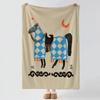 Art nnikoenikoeniko Throw Soft Warm Flannel Blanket Multiuse Throw for Bed Sofa Office Air Conditioning Nap Blanket