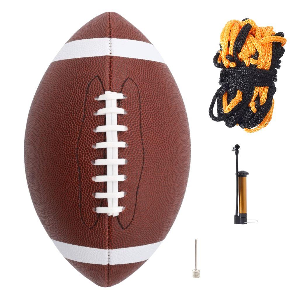 Brown American Football Size 9 Sports Ball Comfortable Grip Training Football Outdoor Sports