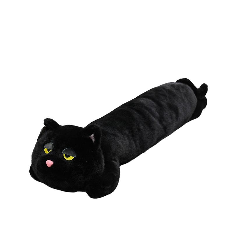 70cm Kawaii Black Cat Plush Toy Doll Cute Big Cuddly Pillow Cushion Ins Black Cat Plush Toy Doll For Boy Girl Brithday Gifts