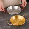 18/20/22/24cm Seafood Plate Nonstick Surface Dual Loop Handle Frying Pan Uniform Heat Transfer Flat Bottom Food Tray