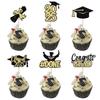 Class Of 2025 Graduation Cupcake Topper - Celebrate Graduation Day With Glitter Congrats Grad Cupcake Picks Decorations