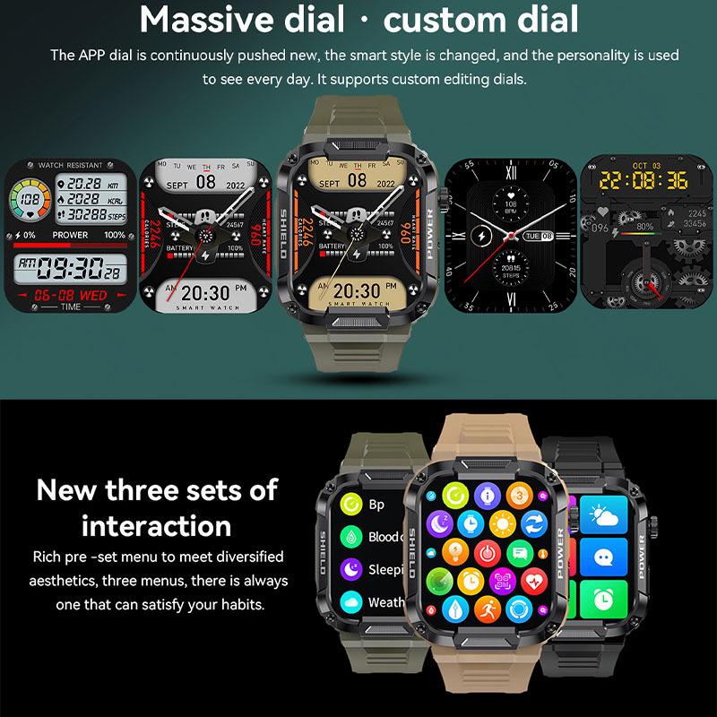 MK66 Smartwatch 2023: Full Touch Screen with Blood Pressure & Oxygen Monitoring