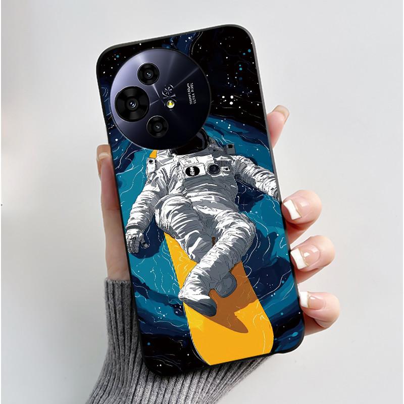 Чехол для TCL 50 NxtPaper 5G / 50 Pro NxtPaper 5G Чехол Роскошный Дракон Милый Крутой Мальчики Девочки Черный Матовый Мягкий Силикон Задняя Крышка