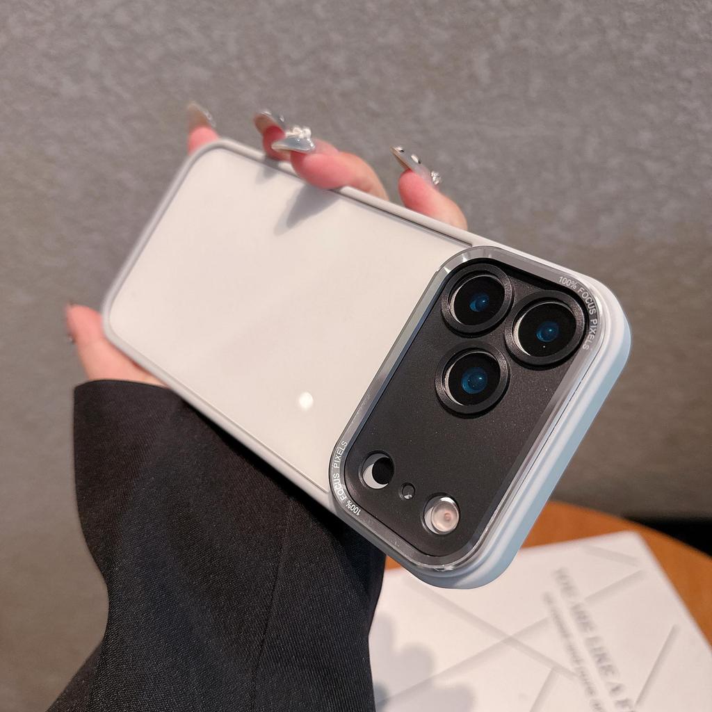 Высокопрозрачный металлический чехол для объектива для iPhone 14/15/16 Pro/Promax - Ударопрочная жесткая крышка