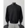Men S Loose Fit Long Sleeve Pullover Sweatshirt Solid Color Vintage Large Size