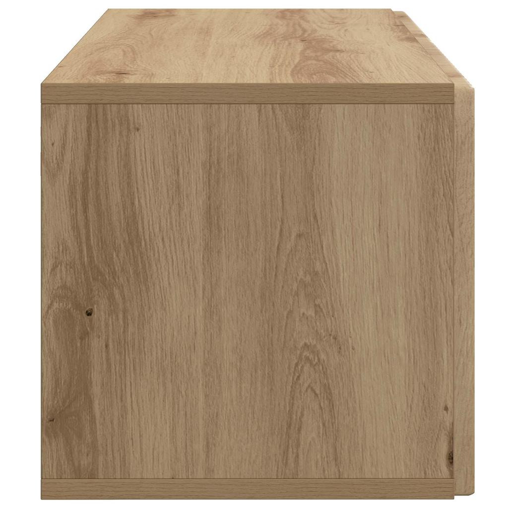 Wall Mounted TV Cabinet Artisan Oak Finish 59.5 x 31 x 30 cm