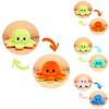 Unique Double-sided Flip Reversible Octopus Plush Toy With Realistic Expressions For Children