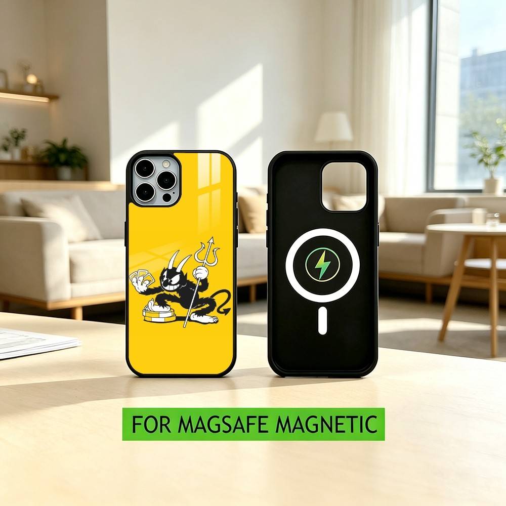 P-Popular C-Cuphead Game  Phone Case For iPhone17,16,15,14,13,12,11 Plus,Pro Magnetic For Magsafe Wireless Charging