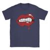 Unisexs T Shirt Digital Art Vampire Lips Tshirts Trendy Cool Beach Tees Classic Pattern Pure Cotton Tops Plus Size 5xl