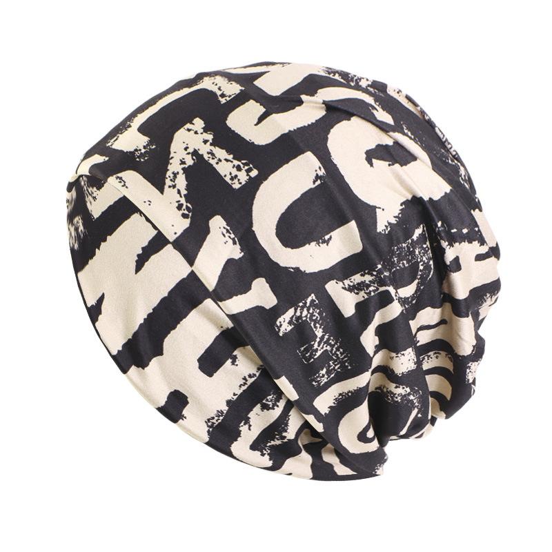 Elastic cloth multi-functional cashew flower headscarf hat, double-sided variegated printed scarf stacking hat, sweat-absorbing belt JDU-D