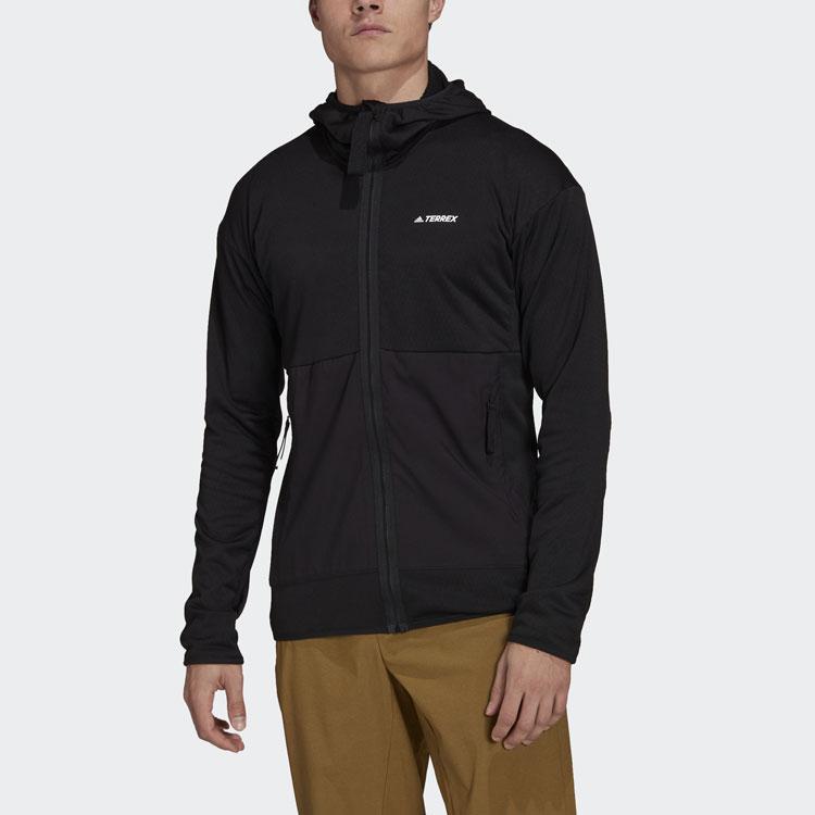 adidas Terrex однотонная спортивная куртка с капюшоном, мужская верхняя одежда, черная GI7313