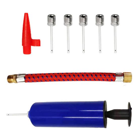 Баскетбольный насос Yousheng с игольной насадкой и удлинителем, система накачивания шлангом, эргономичный быстрый воздушный насос для футбольных волейбольных мячей для регби