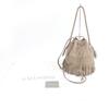 J&M Davidson Shoulder Bag CARNIVAL M 2WAY Handbag Beige Leather Women Used