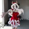 Halloween Costume Stage Red Hollow Bunny Sexy Uniform Seduction Female Servant Dress Christmas
