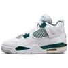 Детские кроссовки Air 4 Retro GS Oxidized Green белые нейтрально-серые FQ8213-103