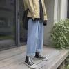 Осень/Зима 2022 Женские джинсы с высокой талией и широкими штанинами — модные, свободные, облегающие, прямые брюки в корейском стиле