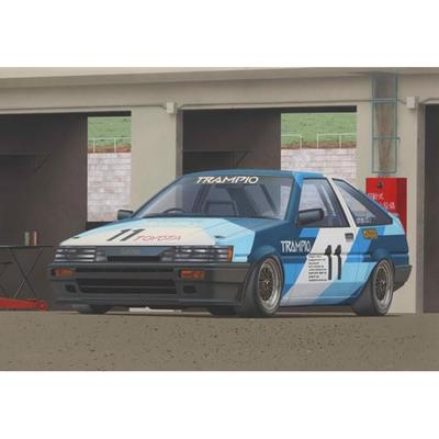 Aoshima 1/24 Масштаб Trueno AE86 Levin '85 Пластиковая модель (белый)
