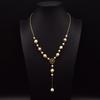 Handmade Freshwater Pearl Pendant Necklace Women Vintage Wrap Wire Sweater Chain Boho Chic Jewelry
