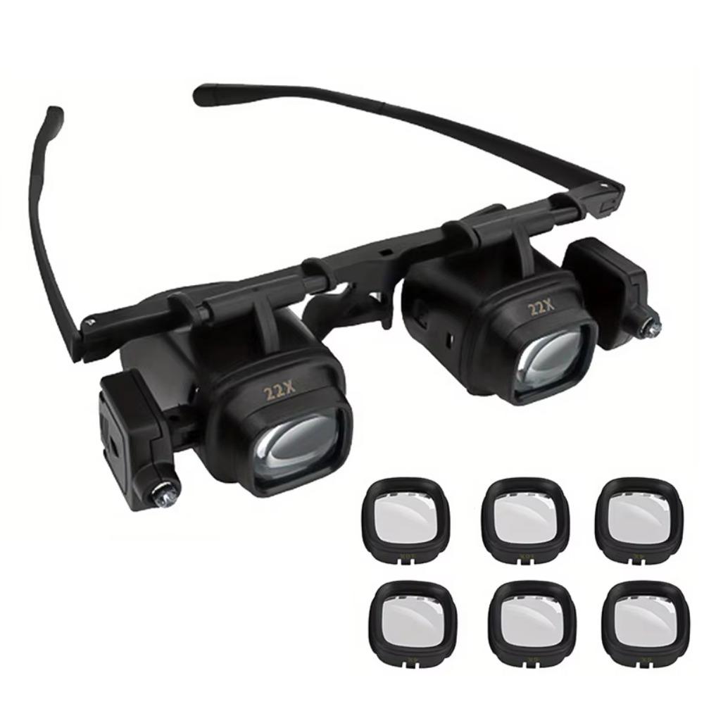 with LED Lights Watch Repair Magnifier Head Eye Glasses Loupe Lens For Watch Repair and Jewelry