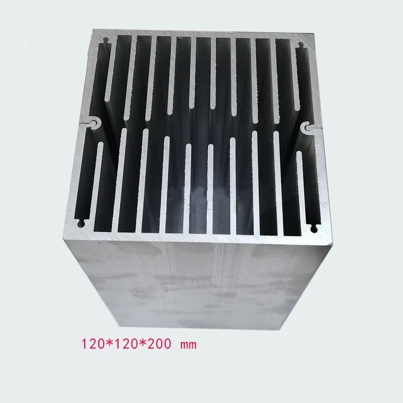 120*120*200mm Large Air-Cooled Radiator High-Power Tube Radiator Industrial Cooling Aluminum Profile Fan