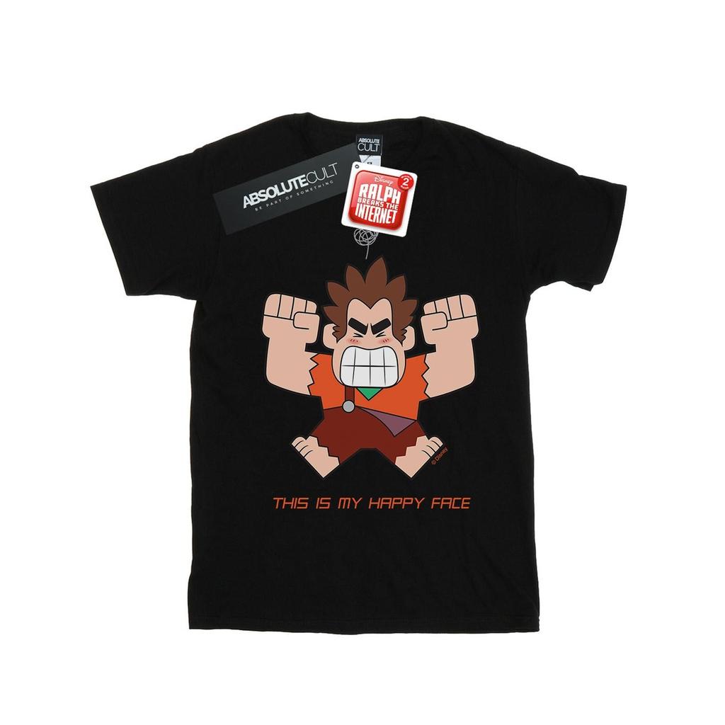 Disney Mens Wreck It Ralph Happy Face T-Shirt