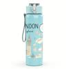 1PC London City Map 750ml Color Plastic Sports Water Bottle Leakproof Flip Straw Lid For Sports Office Home Use