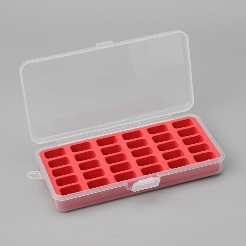 Multi-functional 30 Compartments Organizer 1pc Portable Bobbin Organizer with Sponge