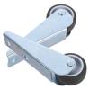 2Pcs Sliding Door Bottom Wheel Anti-Sag Side Mounted Support Roller Smooth Operation Replacement Wheels for Wooden Door Track