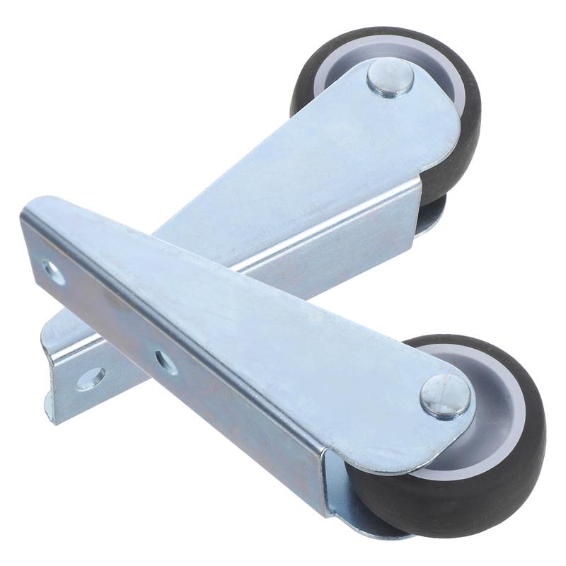 2Pcs Sliding Door Bottom Wheel Anti-Sag Side Mounted Support Roller Smooth Operation Replacement Wheels for Wooden Door Track