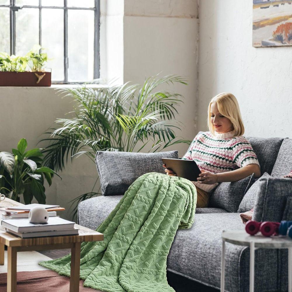 Стирка в машине Плед для дивана Фланелевый флис Плед для кровати Современный плед Гостиная