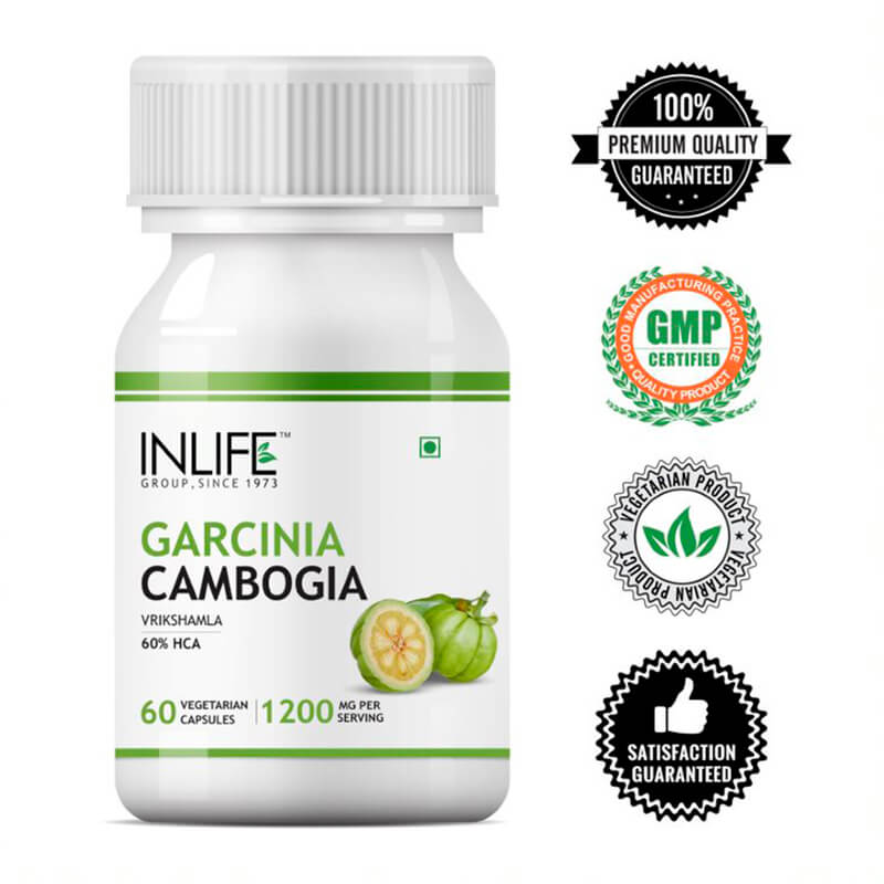 Гарциния камбоджийская (60 кап, 1200 мг), Garcinia Cambogia, INLIFE