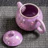 Фиолетовый фарфоровый чайный набор печи Жу 2025 новый для заваривания чая специальный бытовой маленький чайный столик полный набор легкая роскошь высокий класс