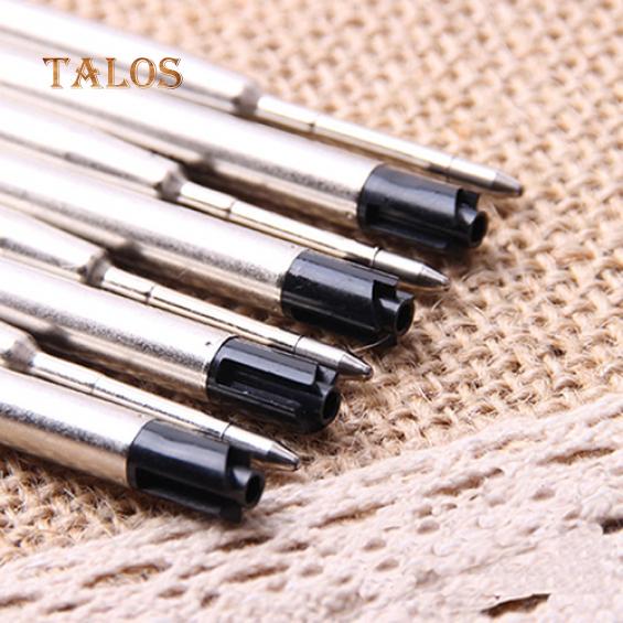 10 шт. 0,5 мм шариковая ручка с плавными черными/синими чернилами, сменный блок для студенческих канцелярских принадлежностей, сочинений