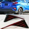 2Pcs LED Reflector Lamp Rear Fog Lamp Rear Bumper Light Brake Light For Toyota C-HR CHR 2016 2017 2018