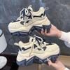 Fried Street Dad Shoes Women's Ins Trend Spring and Autumn New Muffin Women Shoes Thick Bottom Universal Height Incresating Casual Sneakers