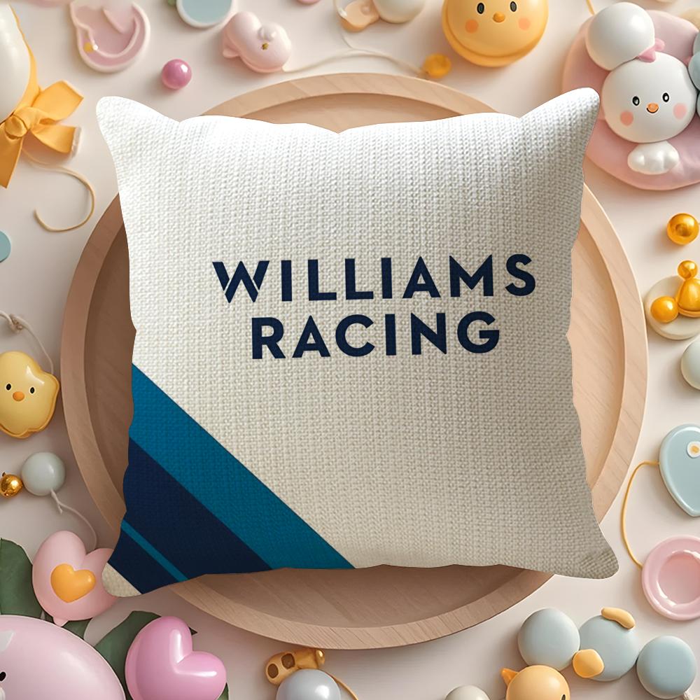 W-Williams Racing Наволочка Натуральный Лен Органическая Ткань Двусторонняя Печать Диван Домашний Декор Подарок Наволочка