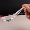 Легко моющиеся прозрачные ложки из хрустального стекла, изысканные элегантные ложки для приправ, многофункциональные бытовые суповые ложки для вечеринок