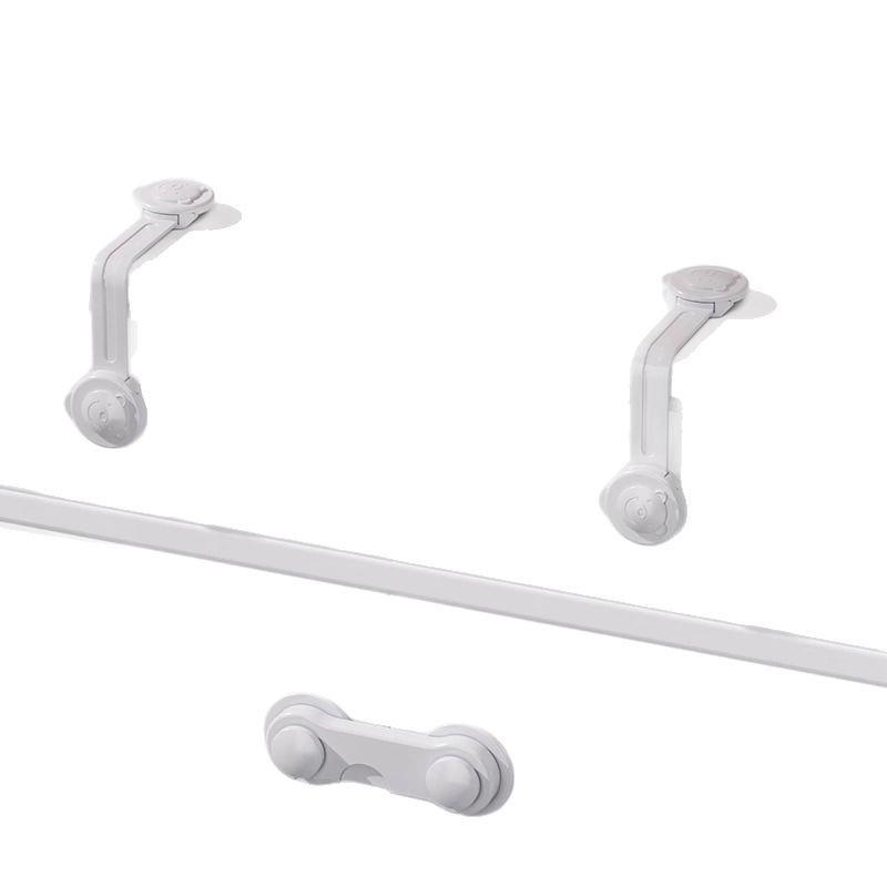 Child Safety Double-Opening Lock - Prevents Pinching for Drawers, Cabinets, Fridges, and Windows