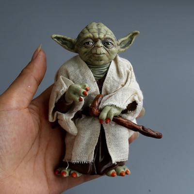 Аниме Фигурка Звездные Войны Персонажи Мандалорца Мастер С Тканью Модель Действия Игрушки Подарок ЙОДА Подвижный Шарнирный Масштаб Детализированный Движущийся Коллекционный