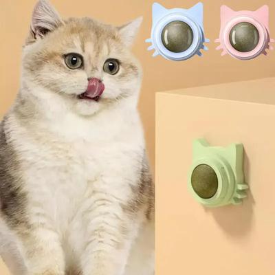 Шарики из кошачьей мяты, забавные, облизываемые, зубные игрушки для маленьких и средних кошек, товары для животных, кошачьи закуски, шарики из кошачьей мяты, котенок играет, жует, чистит