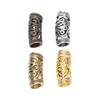 48Pcs Hair Dreadlocks Beads 4 Colors Vintage Alloy Hair Beard Bead for Hair Braiding DIY Jewelry