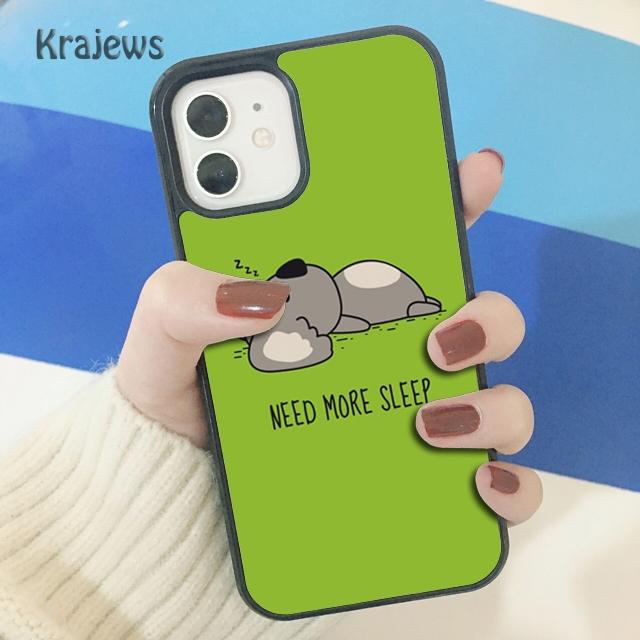 Krajews Animal sleeping koala Soft Phone Case Cover For iPhone 17 Air 16 15 14 plus 11 12 13 pro max coque Shell Fundas